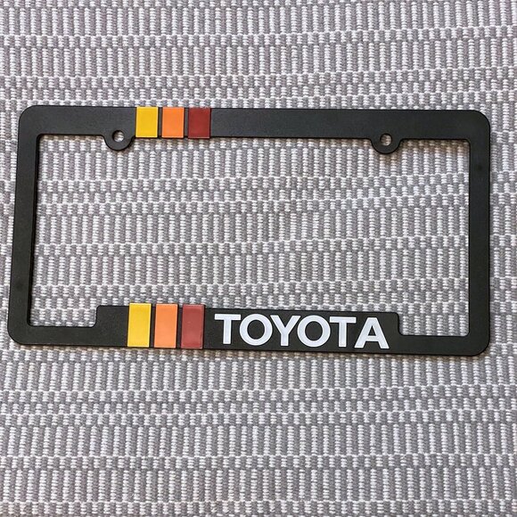 Toyota Other - Toyota Retro Style Heritage License Plate Frame TRD Off-road Tacoma FJ Cruiser T